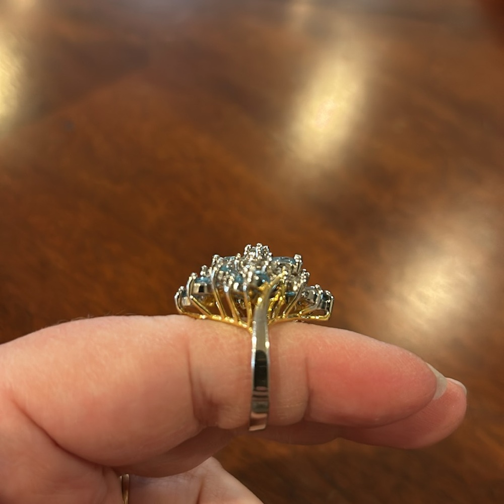 Blue Ring.  6 1/2 - Picture 7 of 17